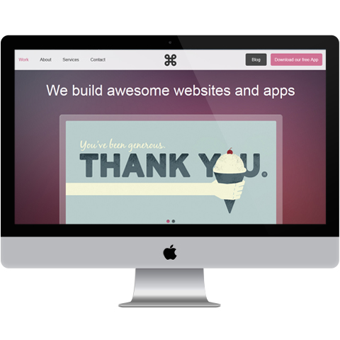 With screenshot banners